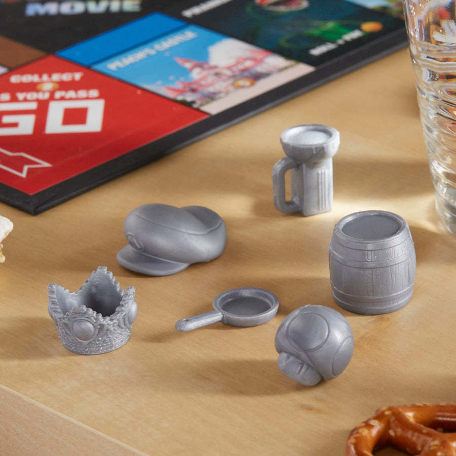 Monopoly The Super Mario Bros. Movie Edition Kids Board Game, Family Games for Super Mario Fans, Includes Bowser Token