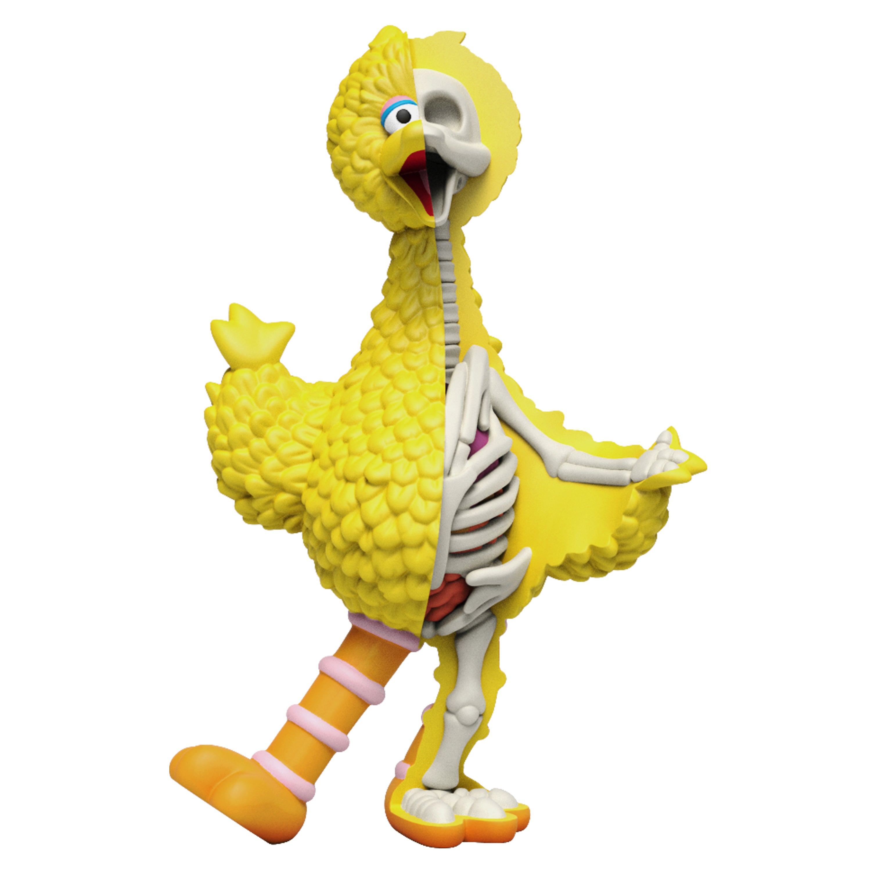 セサミストリート　ビックバード　フィギュア　Mighty Jaxx Mighty Jaxx One Piece Freeny's Hidden Dissectible: Sesame Street