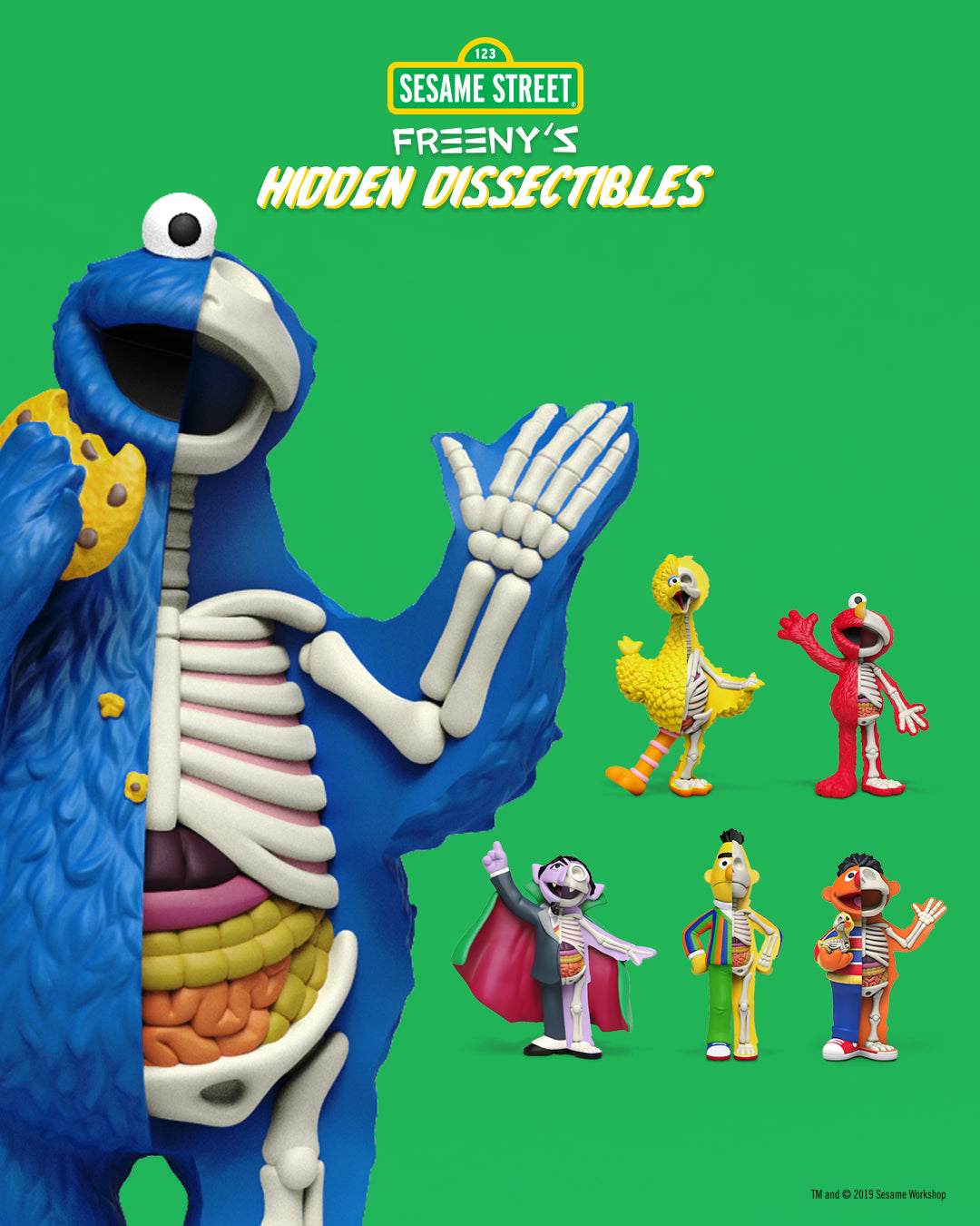 Mighty Jaxx One Piece Freeny's Hidden Dissectible: Sesame Street