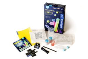 Thames & Kosmos Neon Glow Experiments Kit – STEM Science Lab Singapore – Glow‑in‑Dark Neon Chalk & UV Experiments for Kids 8+