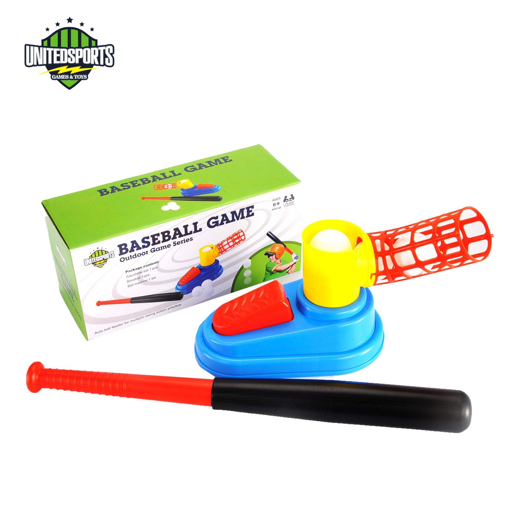 United Sports Baseball Launch Game Set, Auto Ball Feeder