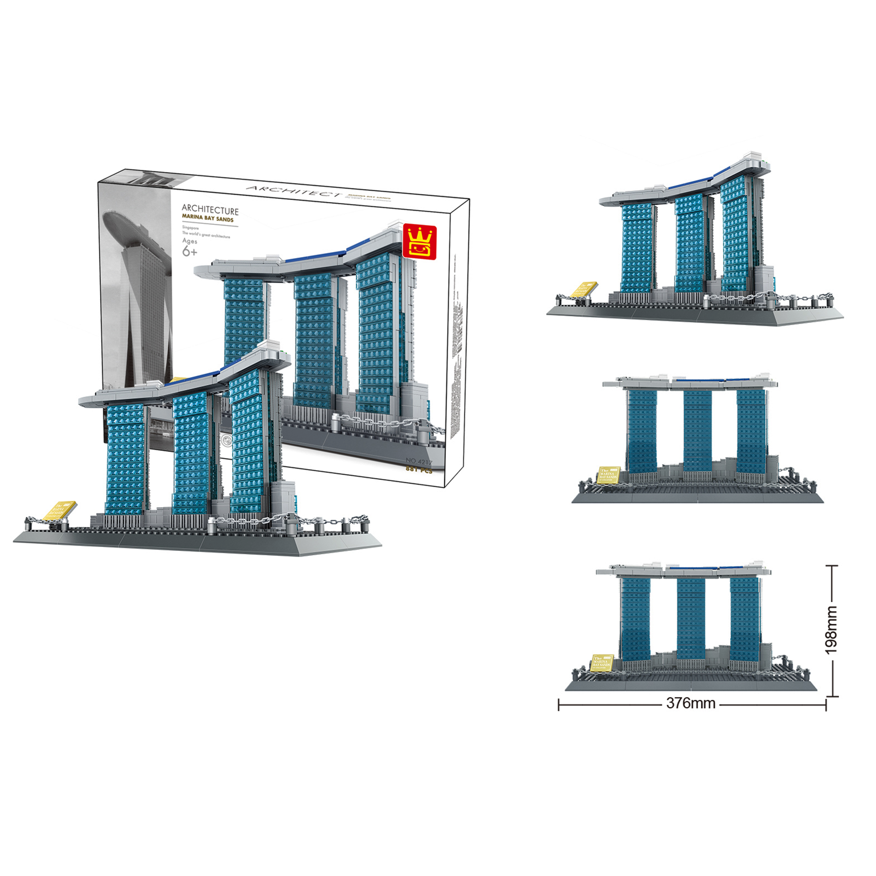 Kidmoro Marina Bay Sands Building Bricks Sets