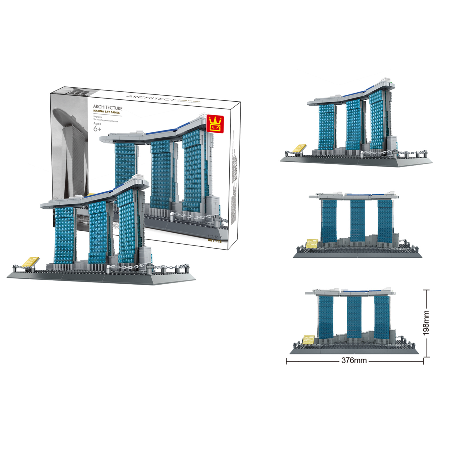Kidmoro Marina Bay Sands Building Bricks Sets