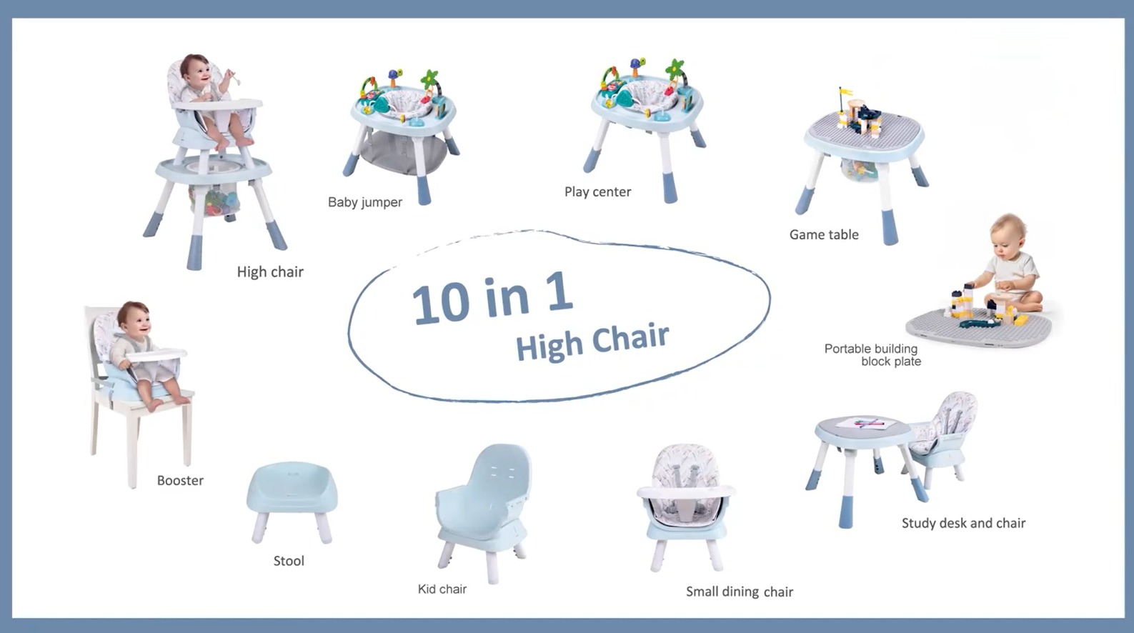 OMM 10in1 multifunctional Baby chair