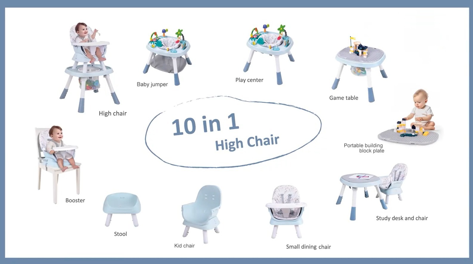 OMM 10in1 multifunctional Baby chair