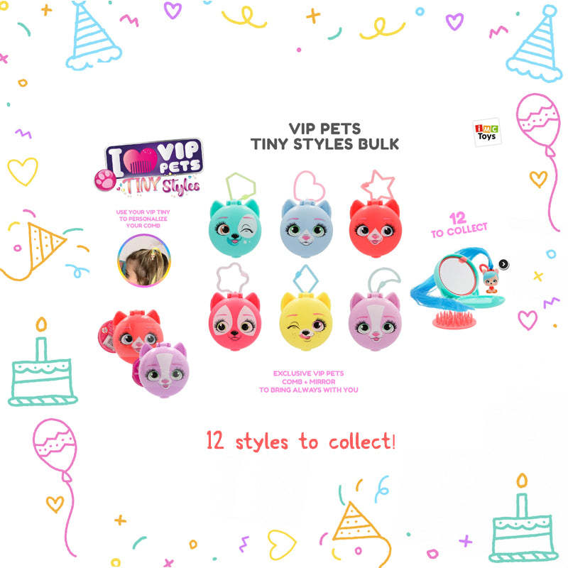 Mercii Goodie Bag for Boys and Girls, VIP Pets Tiny Style, Pop It, Gogopo Glue Stick