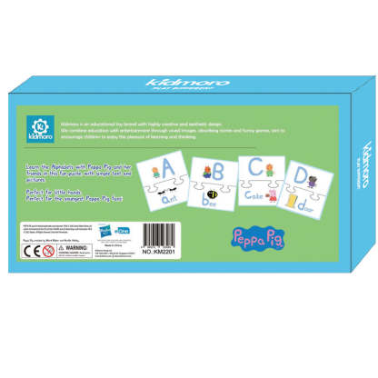 Kidmoro Peppa Pig Alphabet Puzzles, Learn your Kids Alphabet with Peppa