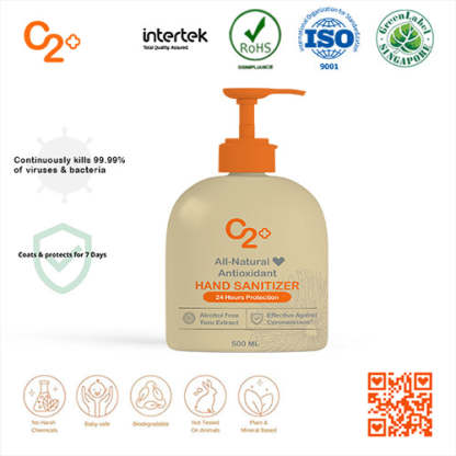 C2+ 24 Hour Protection Hand Sanitizer 500ML