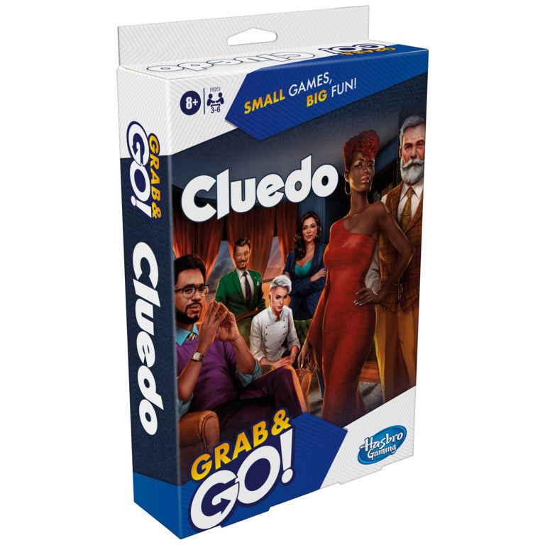 Hasbro Gaming Cluedo Grab and Go Game for Ages 8 and Up, Portable ravel Game for Kids