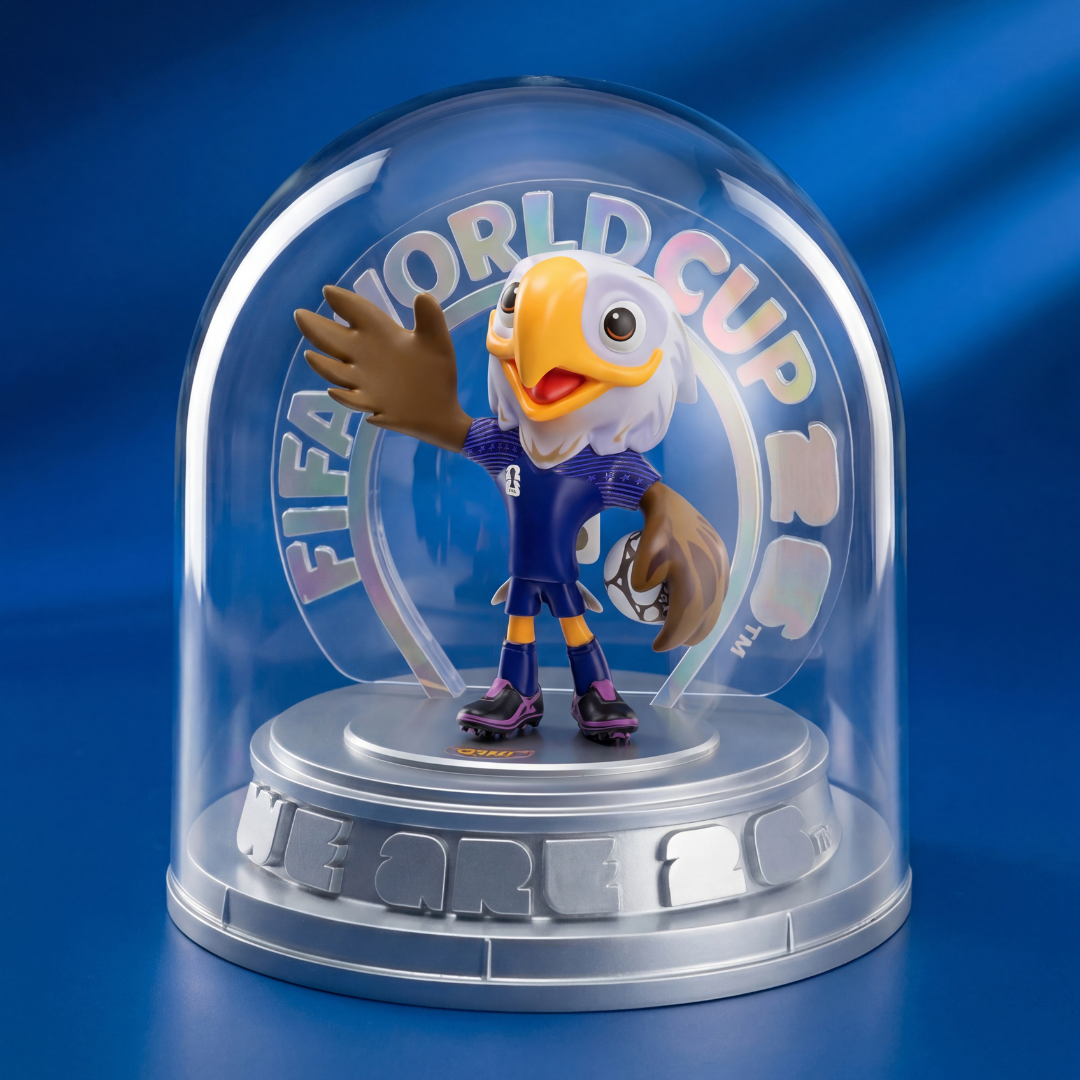 FIFA FCW26 USA-CAN-MEX 3D Mascot Figurine（15CM Silver Collector's Edition）