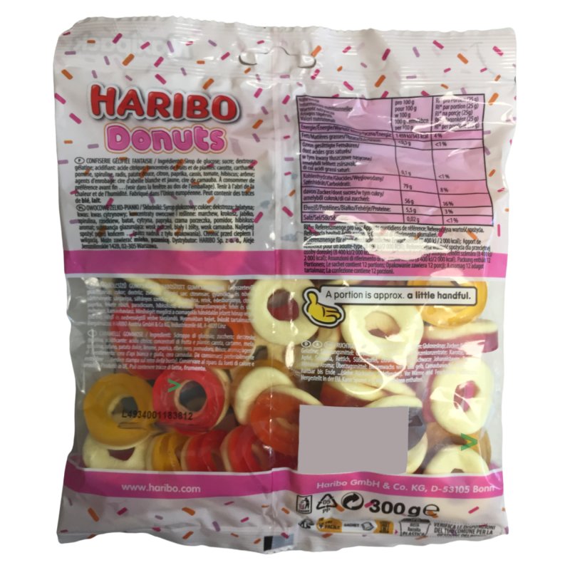 Haribo Donuts Fruit Gummy 175g