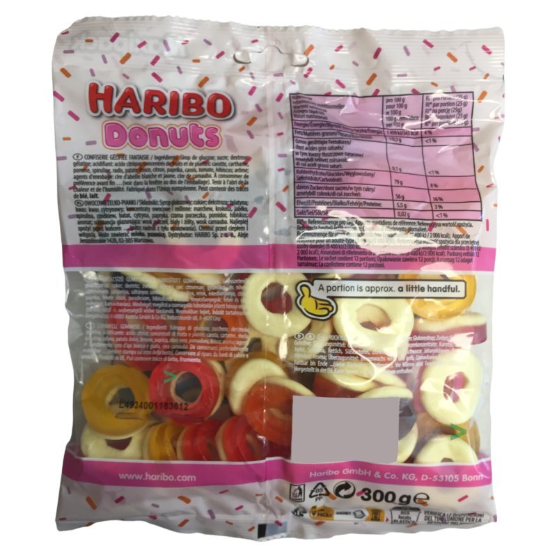 Haribo Donuts Fruit Gummy 175g