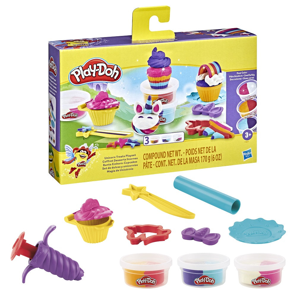 Play-Doh Unicorn Treats Playset for Kids 3 Years and Up with Accessories