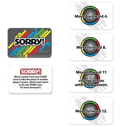 Sorry! Grab and Go Game for Kids Ages 6 and Up, Portable Game for 2-4 Players, Travel Game for Kids