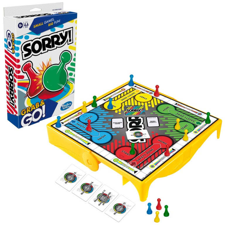 Sorry! Grab and Go Game for Kids Ages 6 and Up