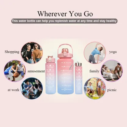 🇸🇬 Koala Home Water Bottle Set 2000ML + 800ML + 300ML with Straw | 3 in 1 Set