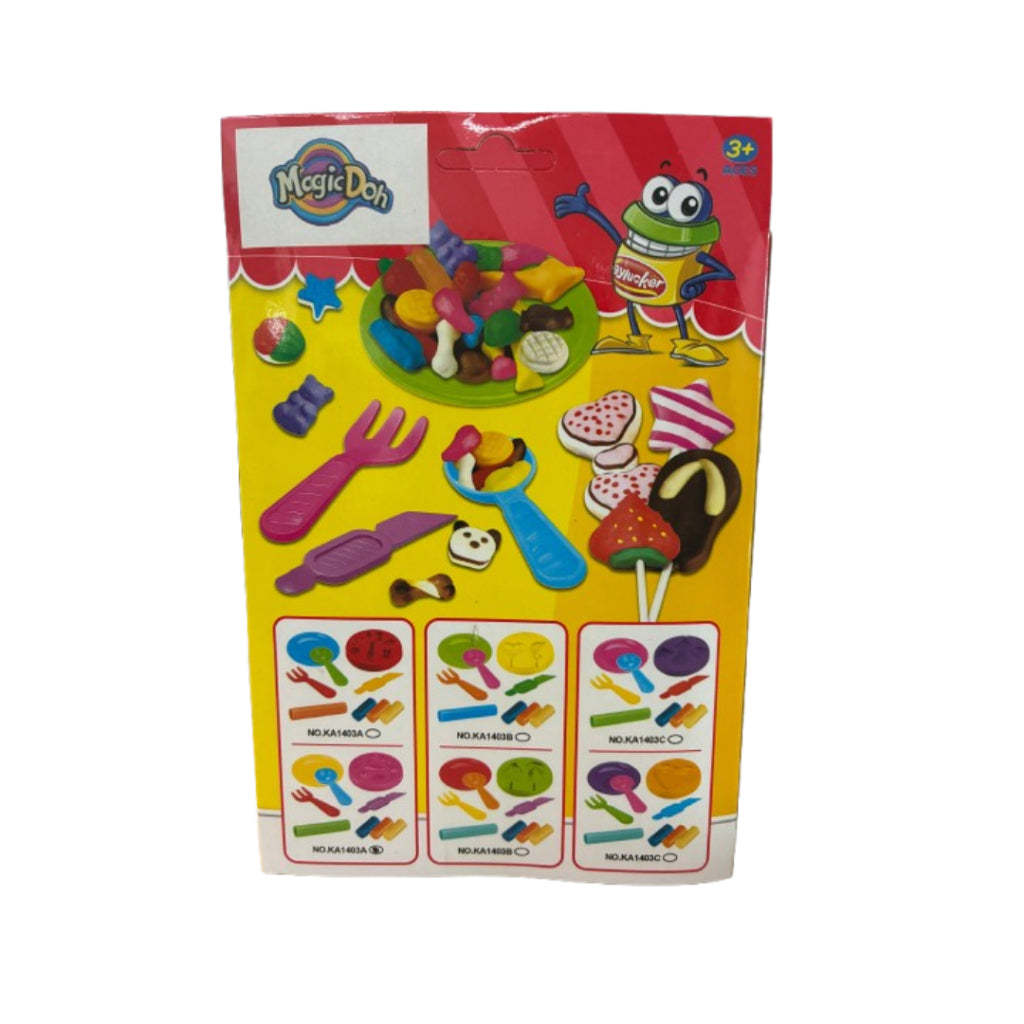 Magic Doh Cake Modelling Compound Playset – Safe, Creative Dough Kit for Kids Aged 3 and above