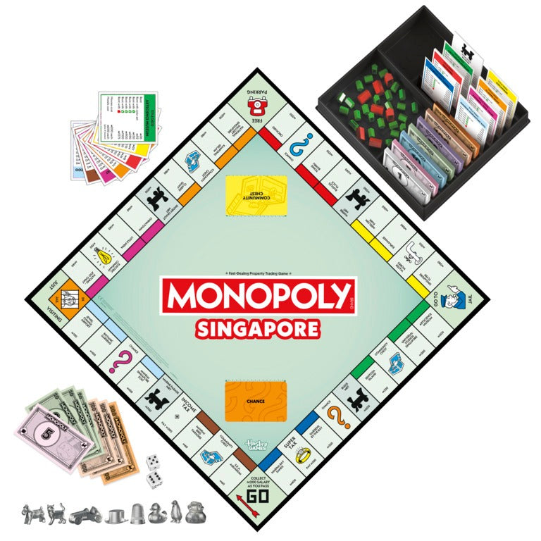 Monopoly Classic Refresh Board Game with Storage Tray and Larger Tokens for Ages 8 and Above, 2 to 6 Players