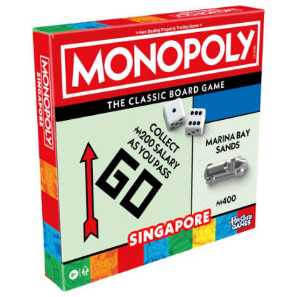 Monopoly Classic Refresh Board Game with Storage Tray and Larger Tokens for Ages 8 and Above, 2 to 6 Players