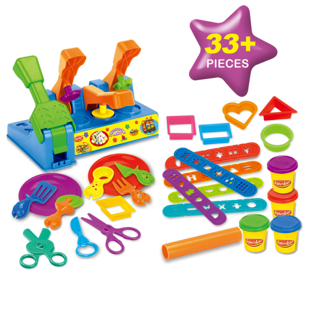 Magic Doh Food Factory Modelling Playset for Kids Aged 3 and above