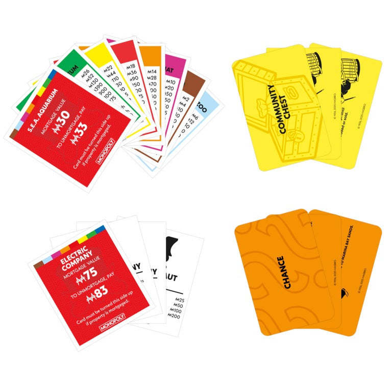 Monopoly Classic Refresh Board Game with Storage Tray and Larger Tokens for Ages 8 and Above, 2 to 6 Players