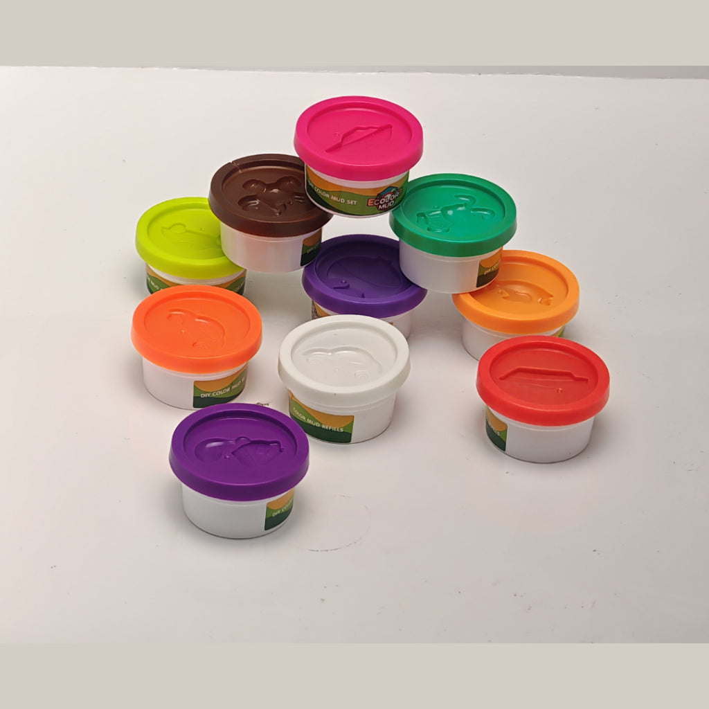 Magic Doh 10 Pcs Mini Modelling Compound Set for Kids Aged 3 and above