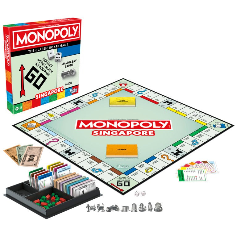Monopoly Classic Refresh Board Game with Storage Tray and Larger Tokens for Ages 8 and Above, 2 to 6 Players