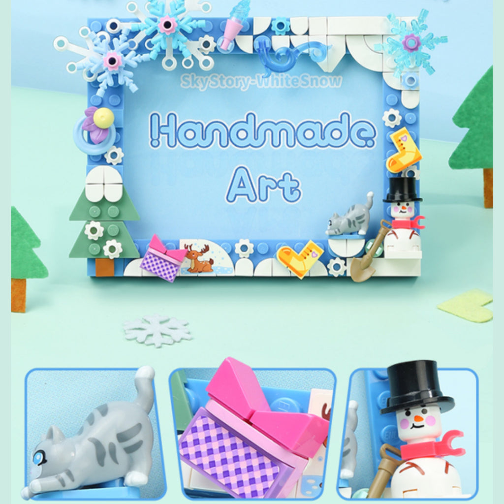 Kidmoro DIY Building Blocks Photo Frame Toy | Educational Assemble Gif