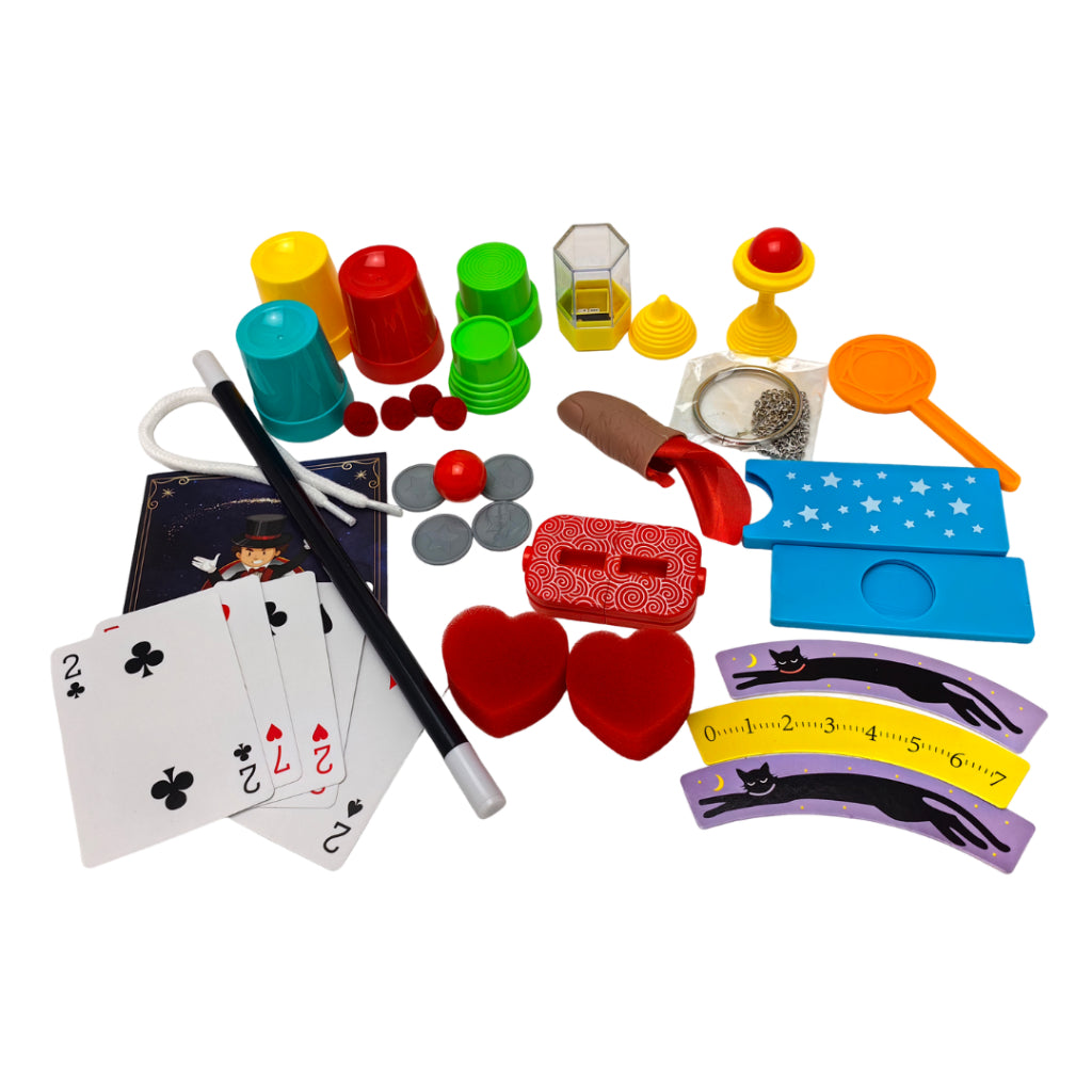 Kidmoro Magician Magic Trick Set for Children Aged 3 and Above, Beginner to Advanced Magic Play Set