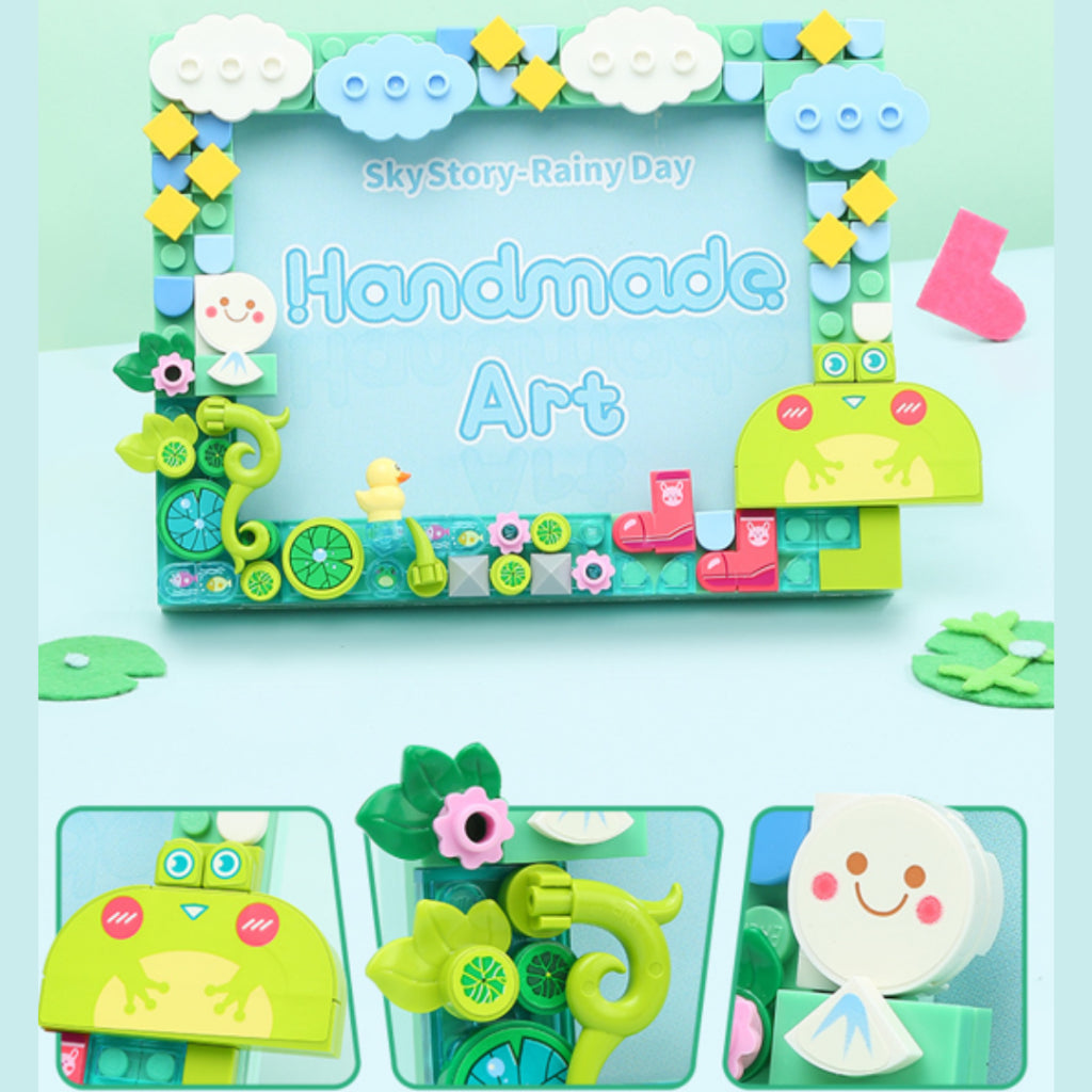 Kidmoro DIY Building Blocks Photo Frame Toy | Educational Assemble Gif