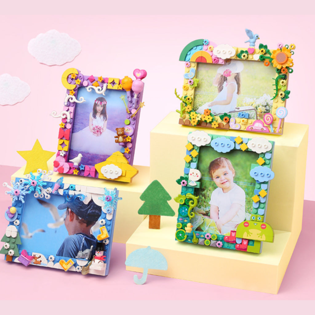 Kidmoro DIY Building Blocks Photo Frame Toy | Educational Assemble Gift for Kids