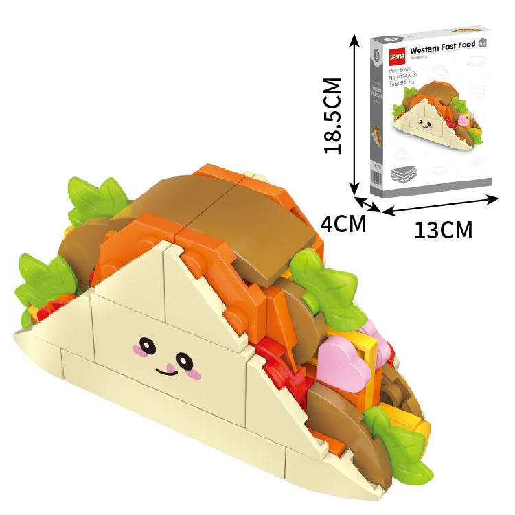 Kidmoro Mini Food Theme Building Blocks Set for Kids 6+
