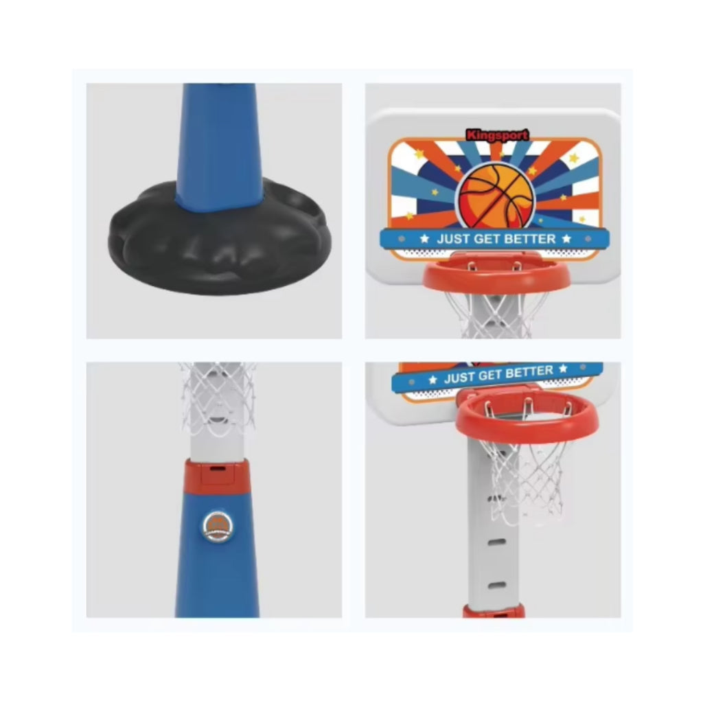 Kidmoro Kids Basketball Hoop Set, Adjustable Indoor-Outdoor Sports Toy for Ages 3+