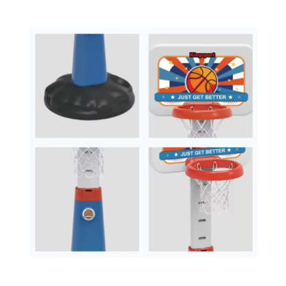 Kidmoro Kids Basketball Hoop Set, Adjustable Indoor-Outdoor Sports Toy for Ages 3+