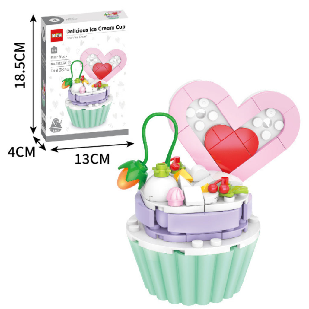 Kidmoro Mini Food Theme Building Blocks Set for Kids 6+