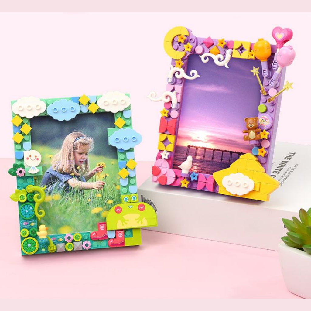 Kidmoro DIY Building Blocks Photo Frame Toy | Educational Assemble Gift for Kids