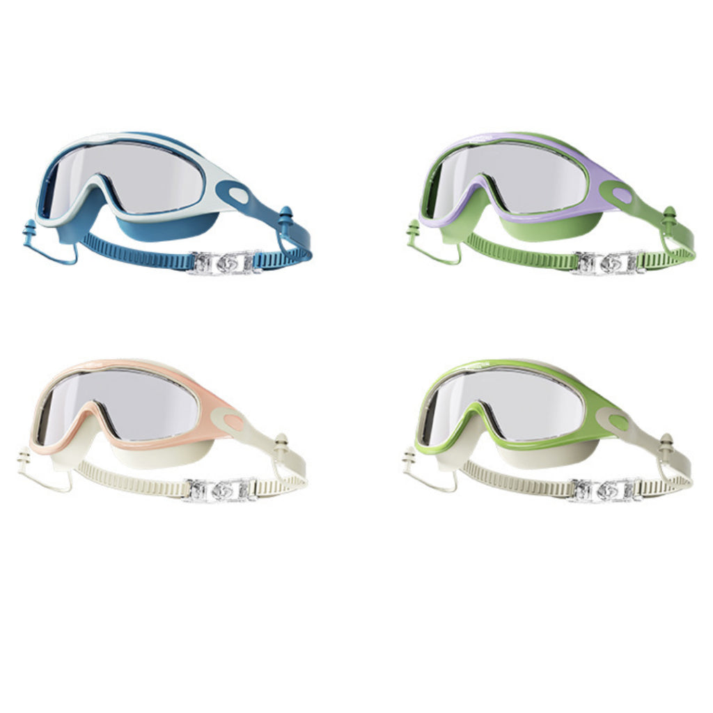 Kids Swim Goggles Anti-Fog Anti-UV | 180° Clear View Swimming Glasses for Boys & Girls