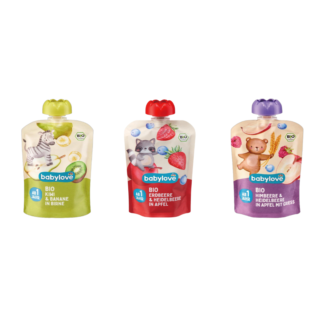 BabyLove Organic Pouch Puree- Assortment