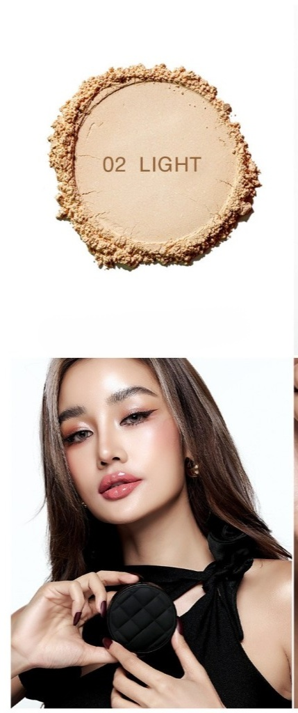 【✨ 💖ไม่ต้องกลัวสิว】แป้งอัดแข็งบำรุงผิวควบคุมความมัน ไม่มันเยิ้มตลอดวัน