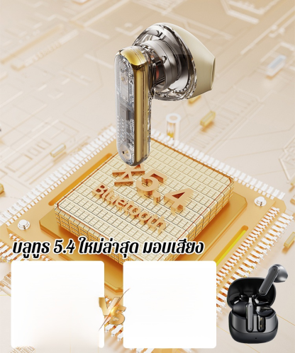 【ใส่ได้นานโดยไม่เมื่อยหู ลดเสียงรบกวนอย่างมีประสิทธิภาพ】หูฟังบลูทูธไร้สาย