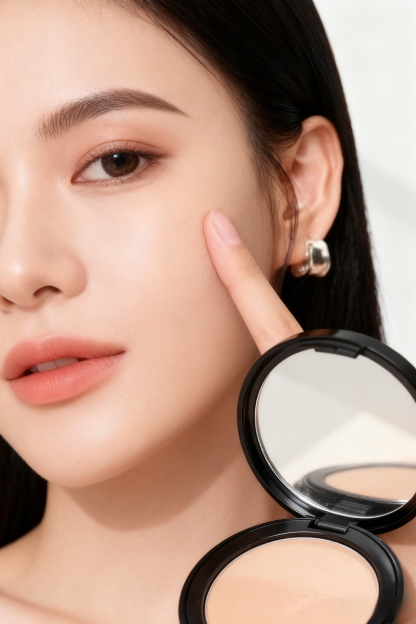 【✨ 💖ไม่ต้องกลัวสิว】แป้งอัดแข็งบำรุงผิวควบคุมความมัน ไม่มันเยิ้มตลอดวัน