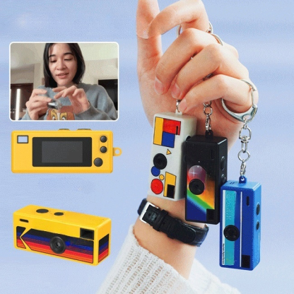 【เล็กกว่าฝ่ามือ แต่ถ่ายรูป-บันทึกวิดีโอได้!】มินิกล้องดิจิตอลพวงกุญแจ