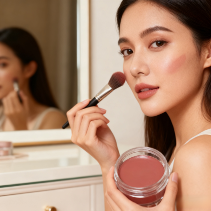 【ขวดเดียวจัดการทุกการแต่งหน้า】ครีมบลัชคอนทัวร์หน้าอเนกประสงค์