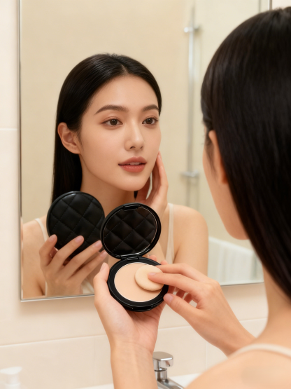 【✨ 💖ไม่ต้องกลัวสิว】แป้งอัดแข็งบำรุงผิวควบคุมความมัน ไม่มันเยิ้มตลอดวัน