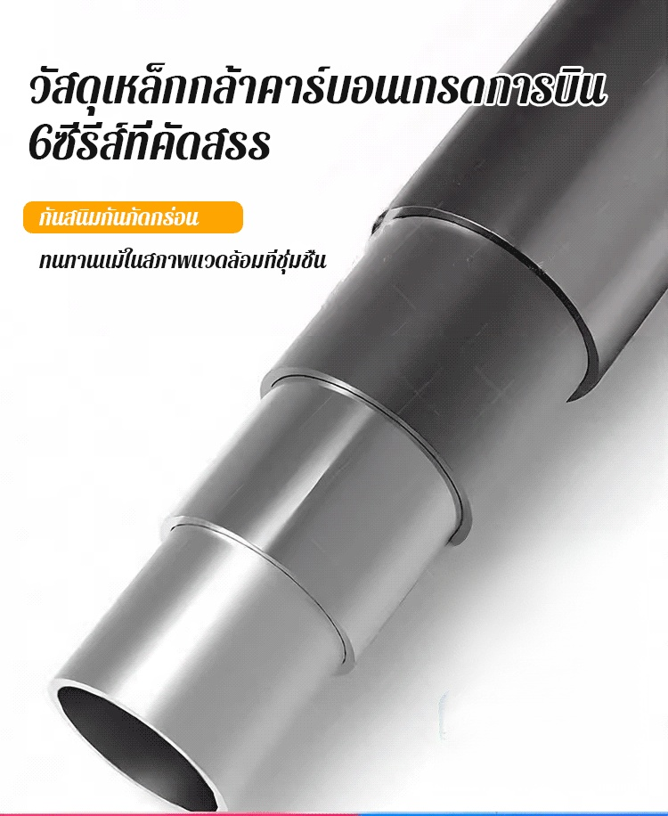 【สามารถแขวนเสื้อผ้าได้ทั้ง 6 ด้าน】 ราวแขวนผ้า 6เหลี่ยม สามารถหมุนได้ 360 องศา