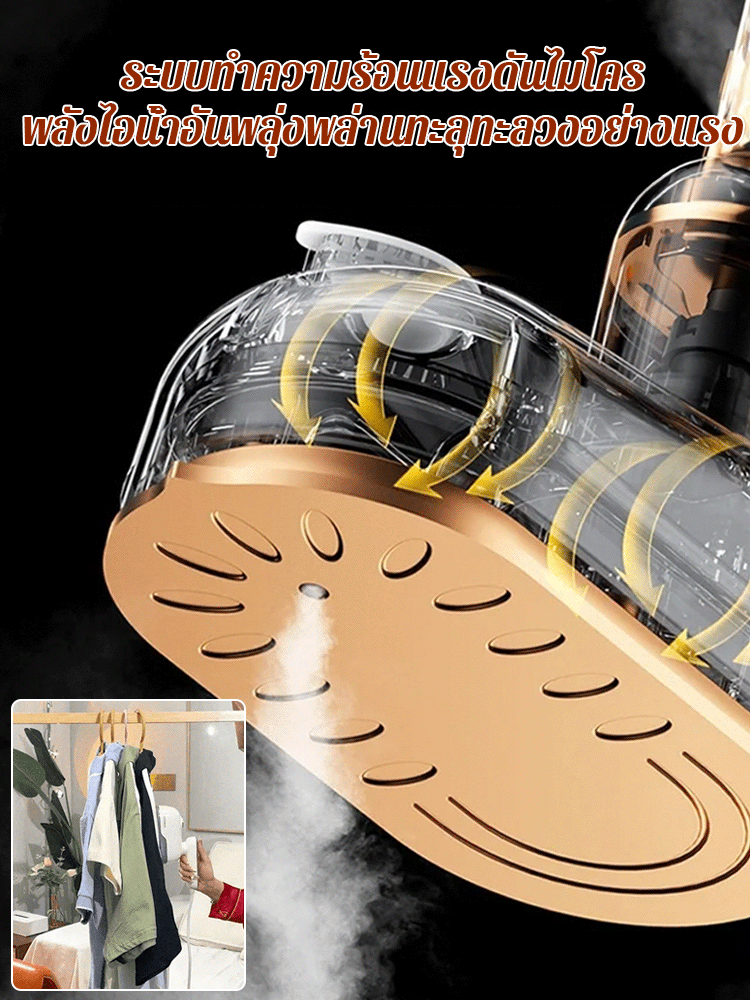 【รีดเรียบและรีดแขวน ขจัดรอยยับอย่างรวดเร็ว】เตารีดไฟฟ้าน้ำหนักเบาแบบพกพา