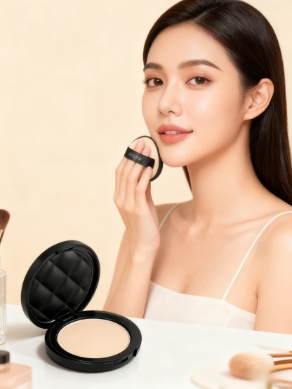 【✨ 💖ไม่ต้องกลัวสิว】แป้งอัดแข็งบำรุงผิวควบคุมความมัน ไม่มันเยิ้มตลอดวัน