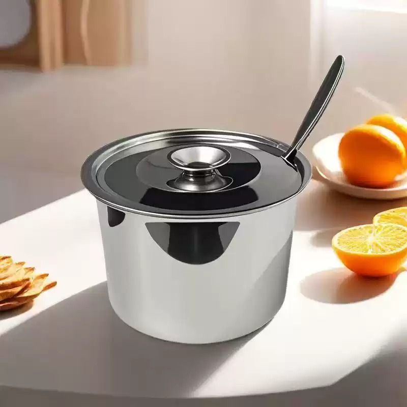 廚房附蓋帶湯匙小調味料罐