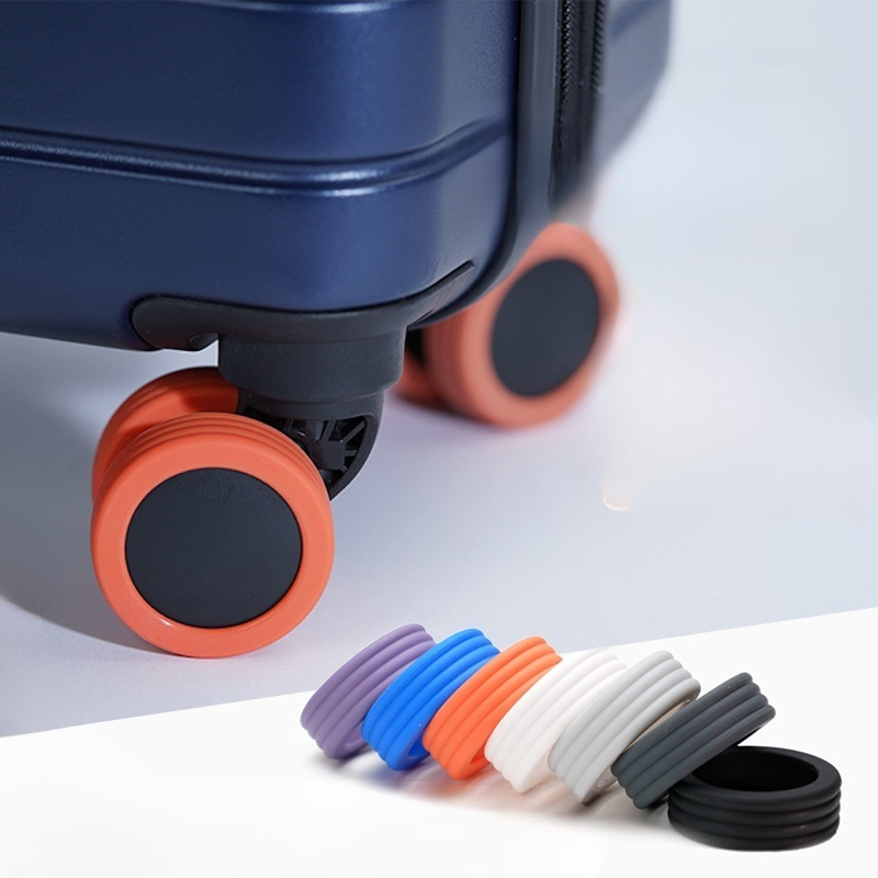 ปลอกหุ้มล้อกระเป๋าเดินทางซิลิโคนไร้เสียง