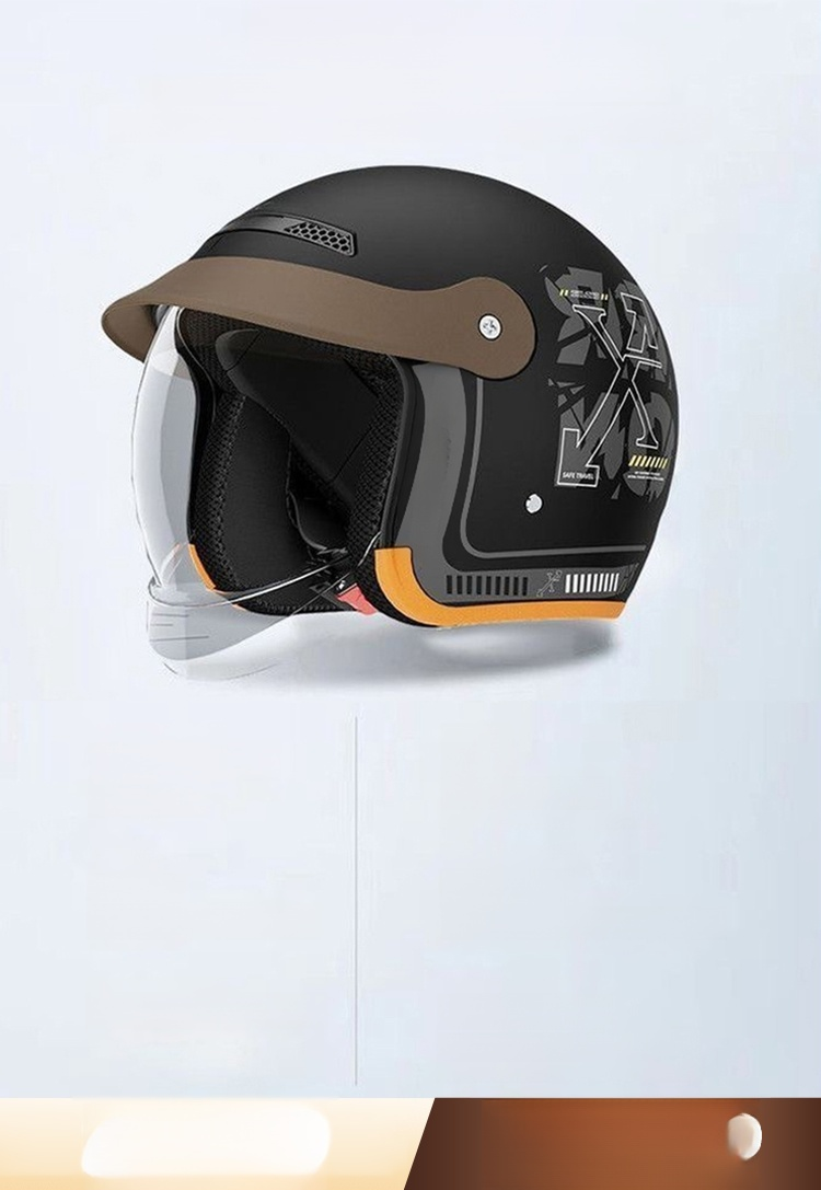 🛵 หมวกกันน็อคเลนส์โค้งยอดนิยมจากไทย 🔥 มุมมองกว้างพิเศษ⤴️ เบาและสบาย✨ มีหลายสีให้เลือก! 🌪️ การออกแบบกันลมเฉพาะ + เลนส์ปรับได้ 3 ระดับ ล็อคทันทีที่ดึง🔒